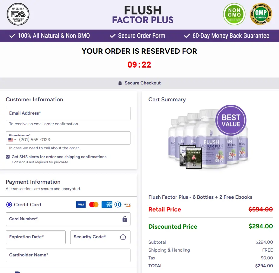 flush factor plus price